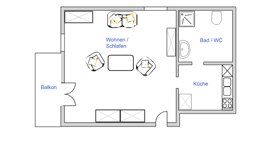 Ferienwohnung Thüringen Grundriss